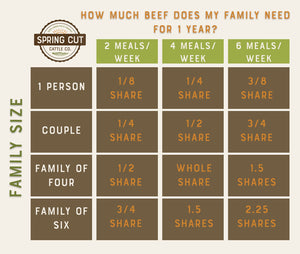 1/8 Share Beef